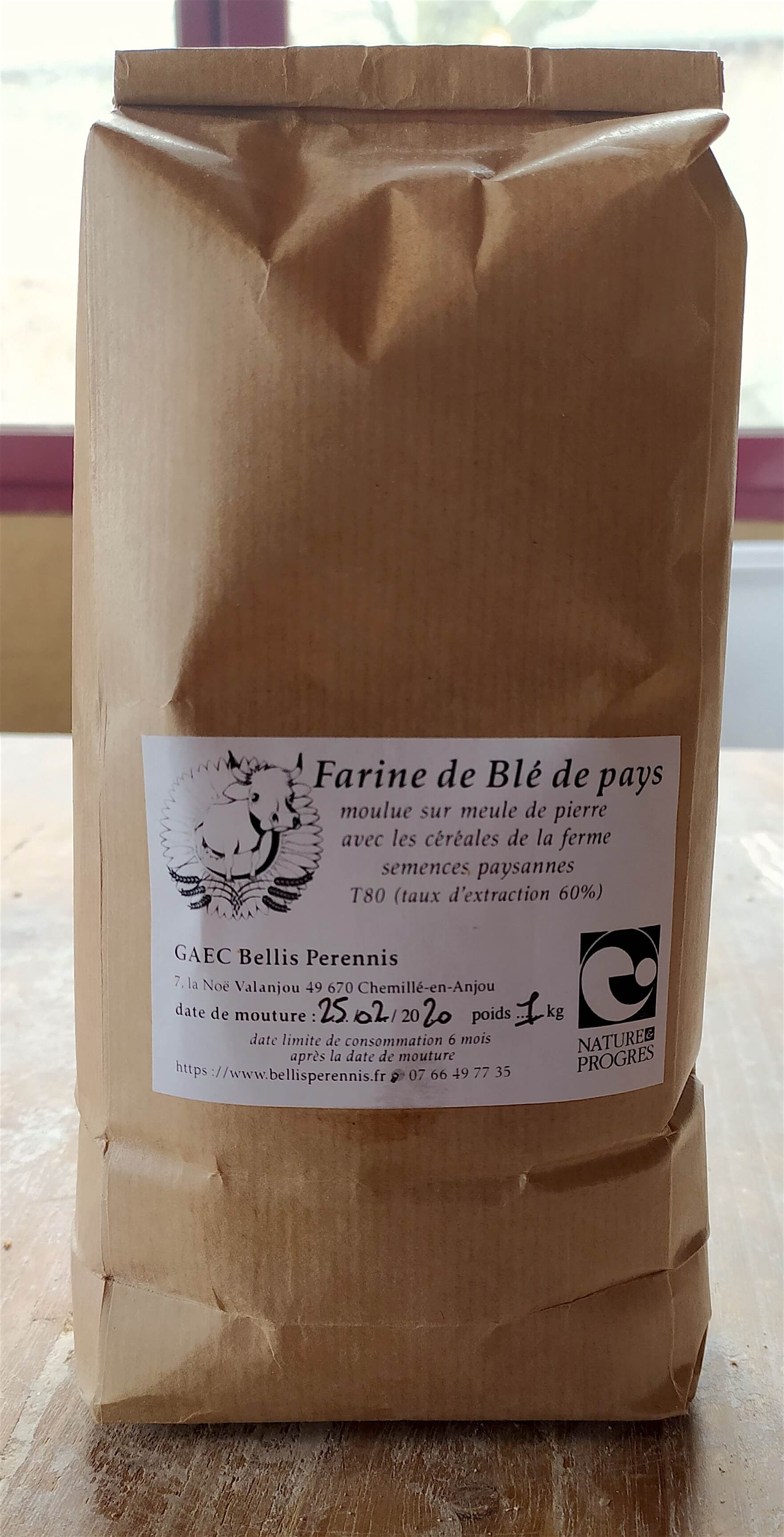 farine de Blé de la ferme 1 kg 