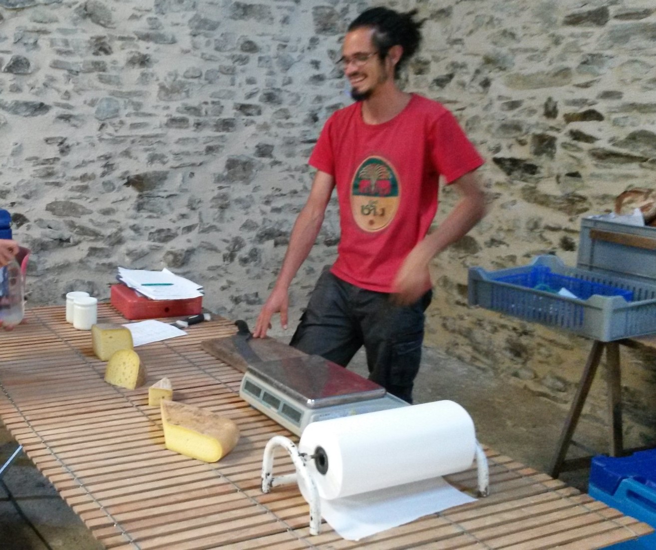 Xavier à l'AMAP de Chemillé les vendredis